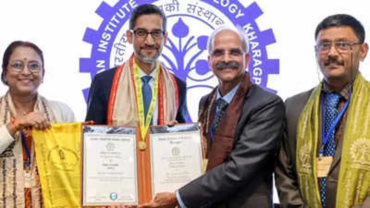 Sundar Pichai Honored by IIT Kharagpur