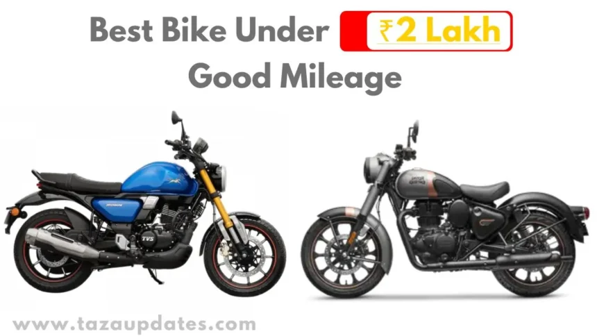 Best Bike Under ₹2 Lakh with Good Mileage